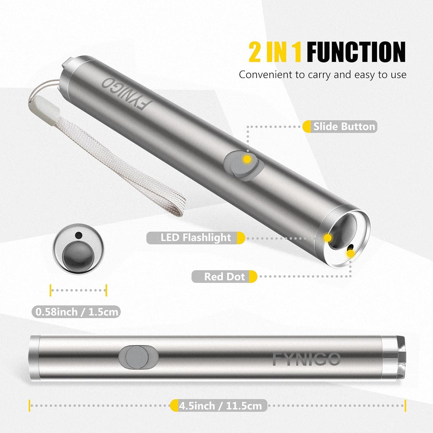 Juguetes Interactivos para Gatos FYNIGO 2 Pcs con Batería AA