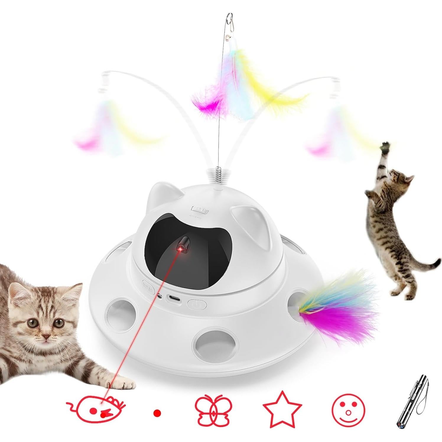 Juguete láser automático para gatos 3 en 1 - Shenzhen BK001