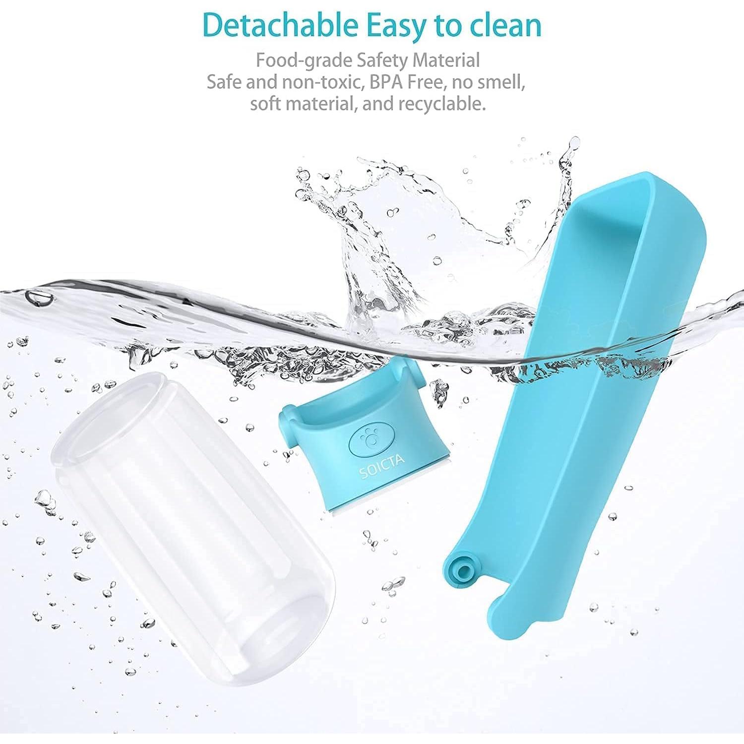 Botella de Agua Plegable SOICTA 0.56L para Perros y Mascotas