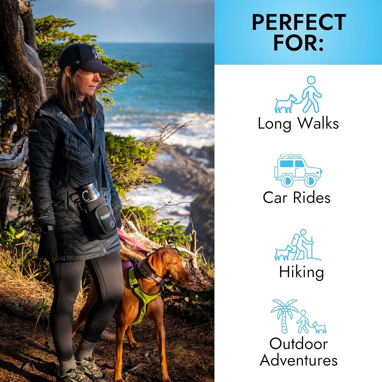 Botella de Agua Portátil para Perros HydroPet 950 ml - Acero Inoxidable Aislada