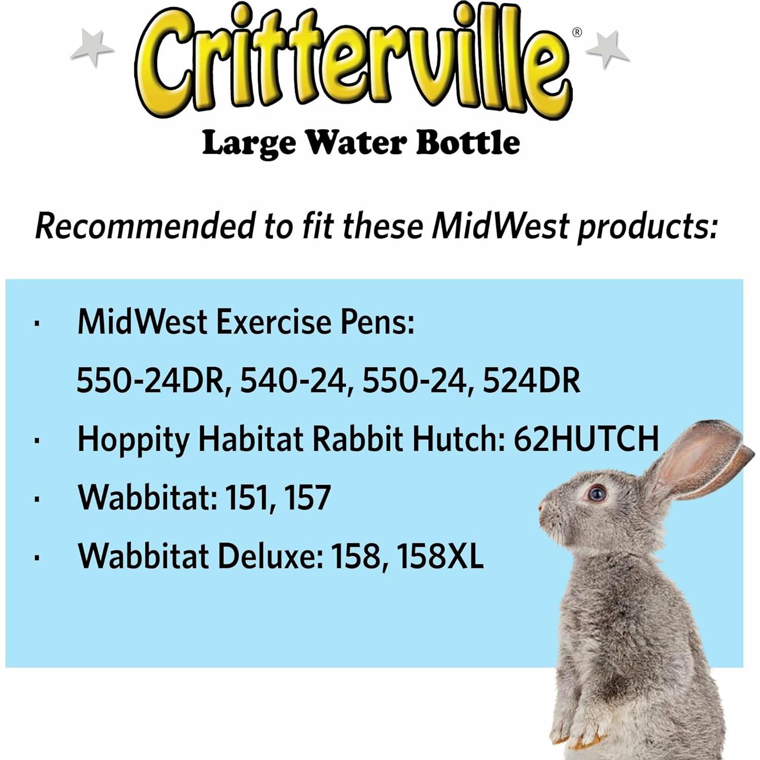 Botella de Agua Grande MidWest para Conejos 600 ml