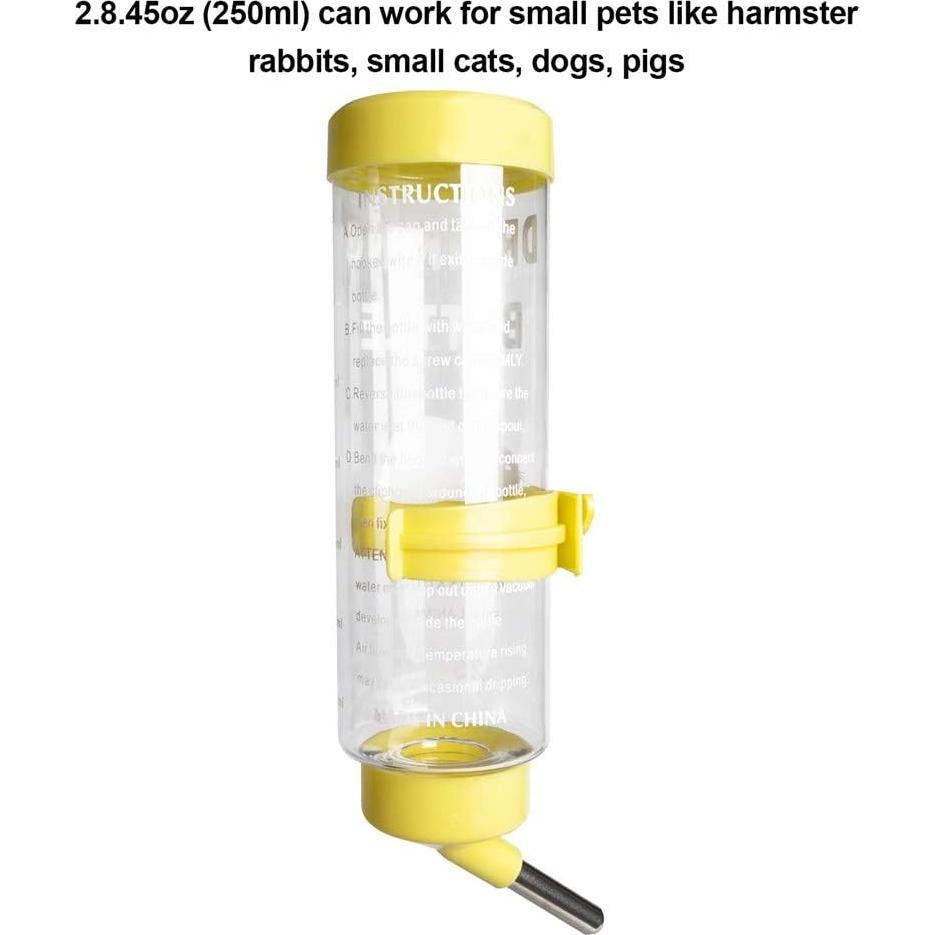 Botella de Agua Sin Goteo 250 ml Depets para Mascotas Pequeñas