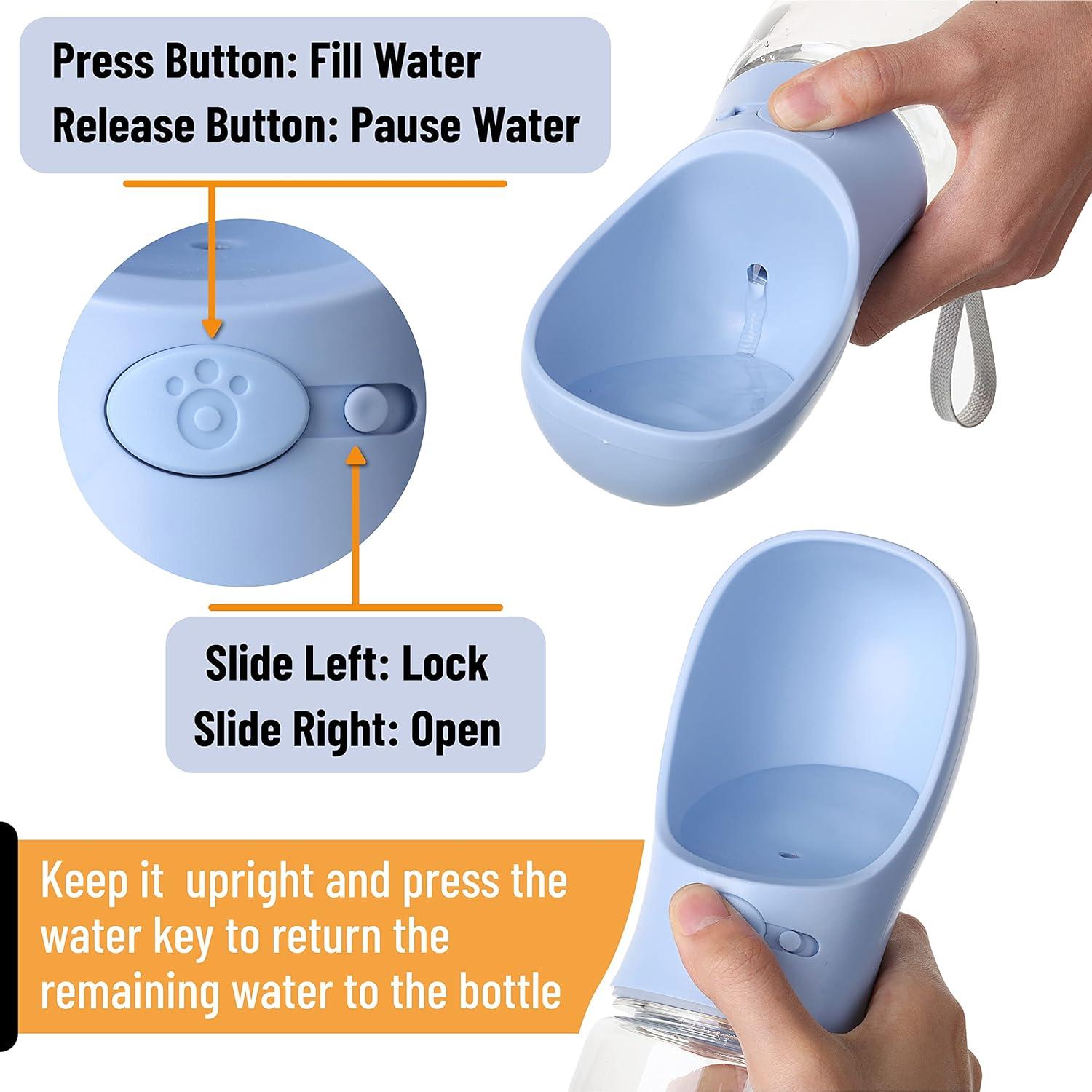 Botella de Agua Portátil para Perros Mr. Pen 0.56L Azul