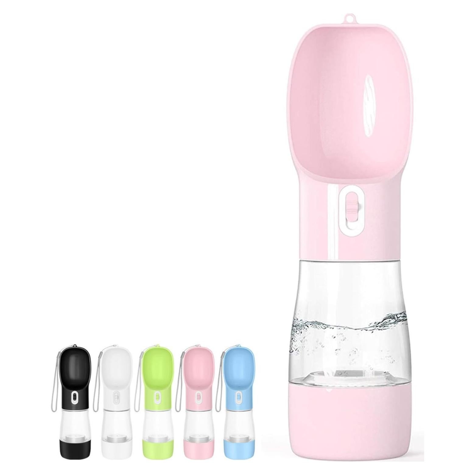 Dispensador de Agua y Comida para Perros Misthis Rosa 250ml