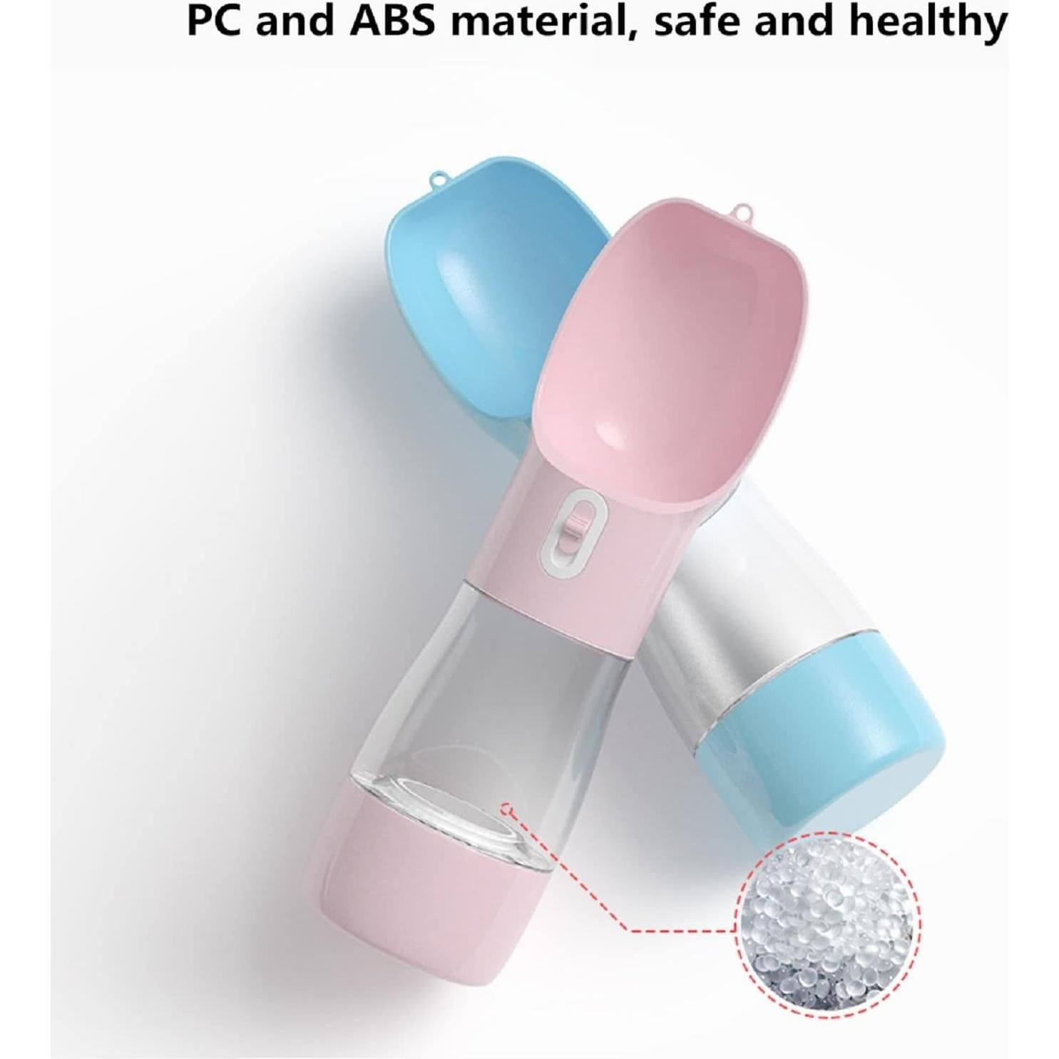 Dispensador de Agua y Comida para Perros Misthis Rosa 250ml