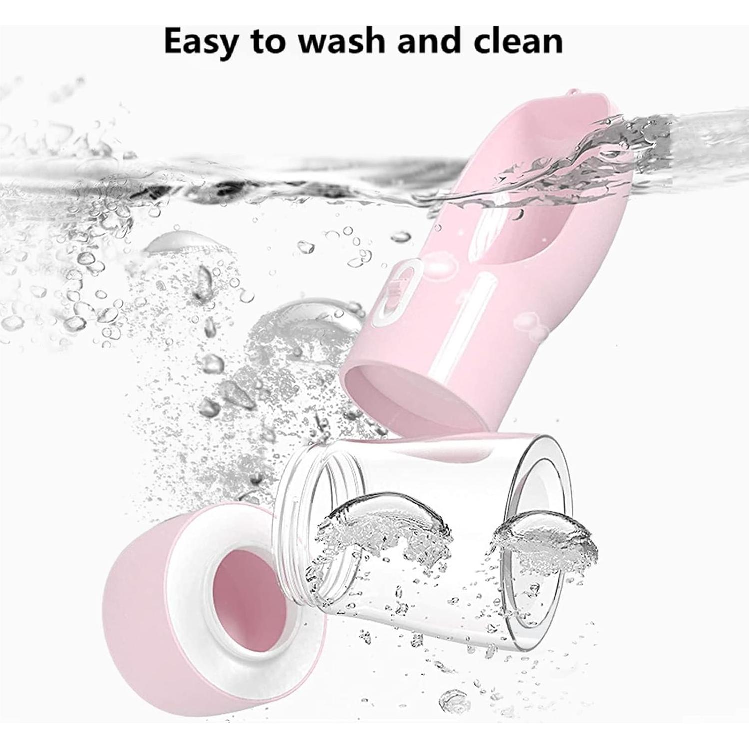 Dispensador de Agua y Comida para Perros Misthis Rosa 250ml