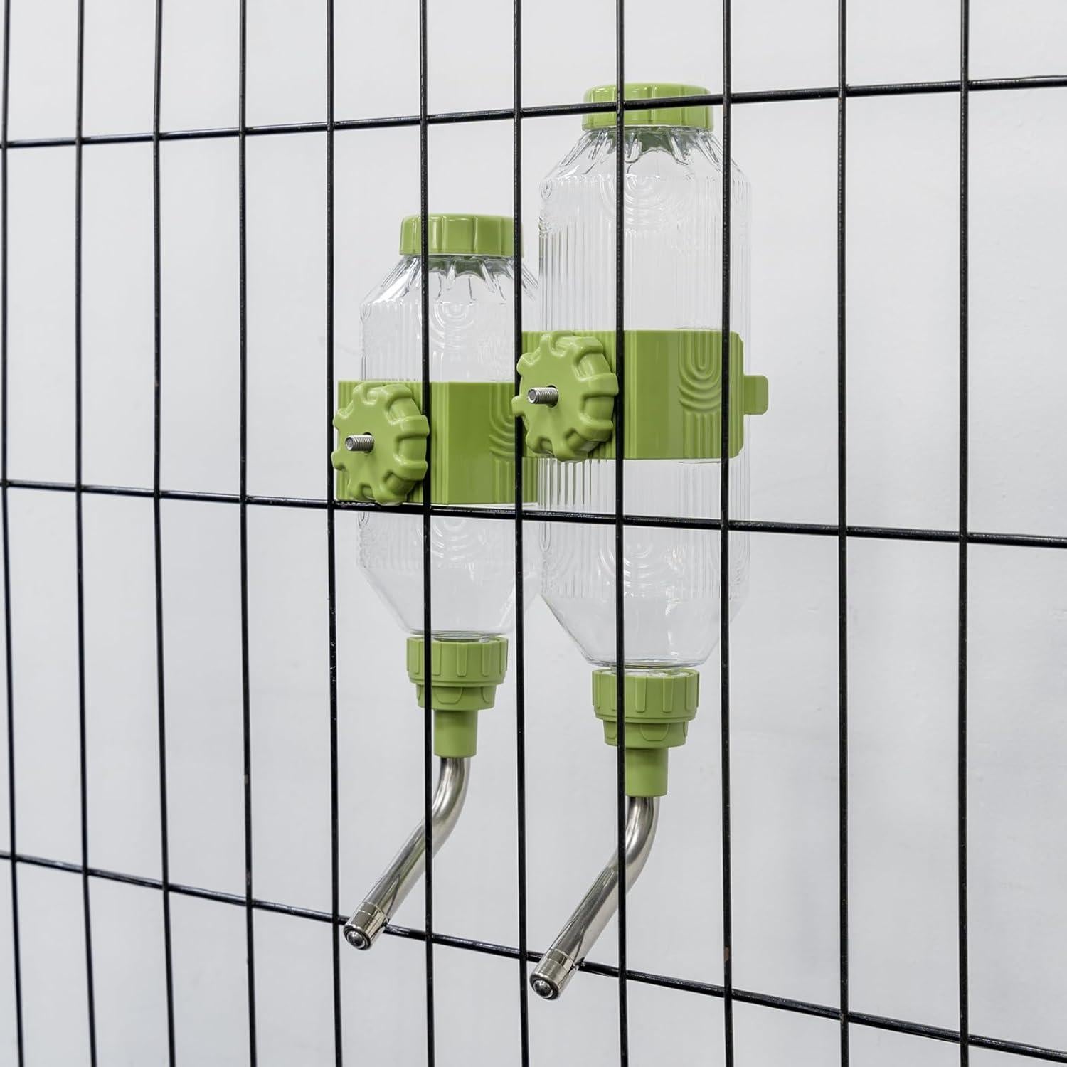 Botella de Agua para Mascotas Kassiva 500ml Verde Dispensador