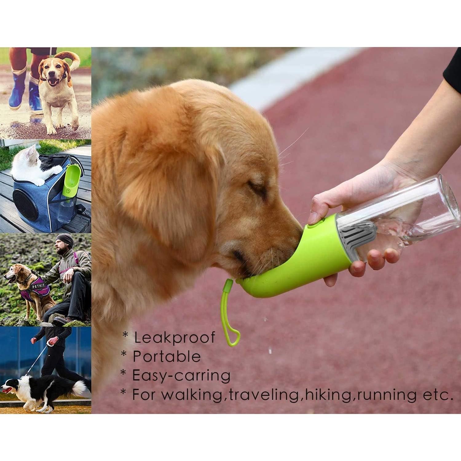 Botella de Agua para Perros PETKIT 400ml Libre de BPA Verde