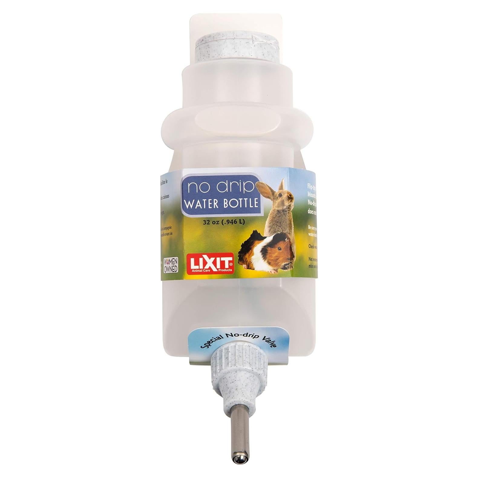 Botella de Agua Lixit 0.95L No Goteo para Mascotas Pequeñas