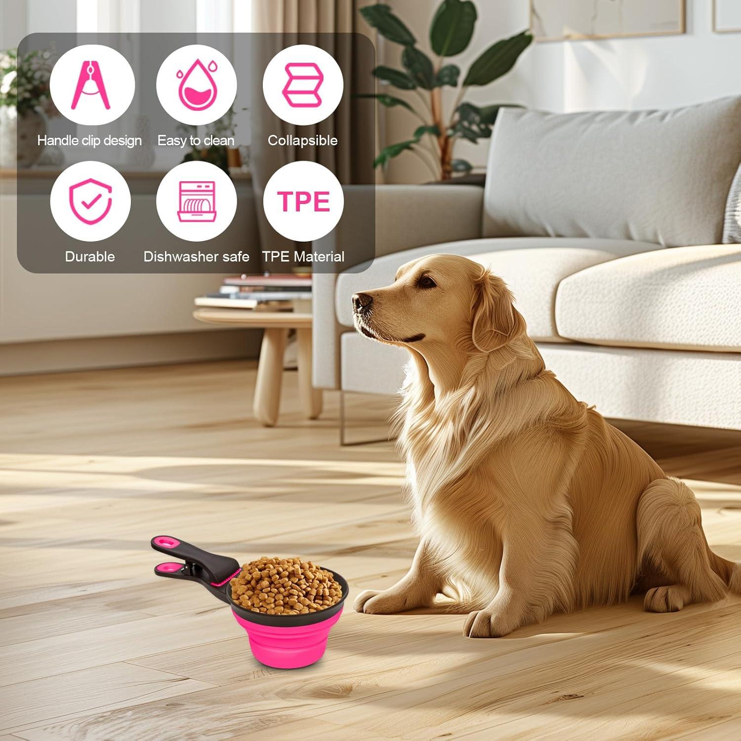 Cucharón Plegable de Silicona para Comida de Perro 473ml