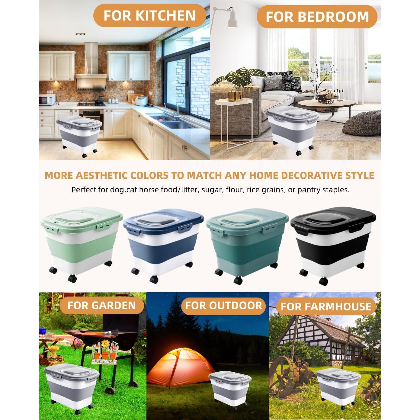 Contenedor de Almacenamiento de Comida para Perros DDMOMMY 10 kg