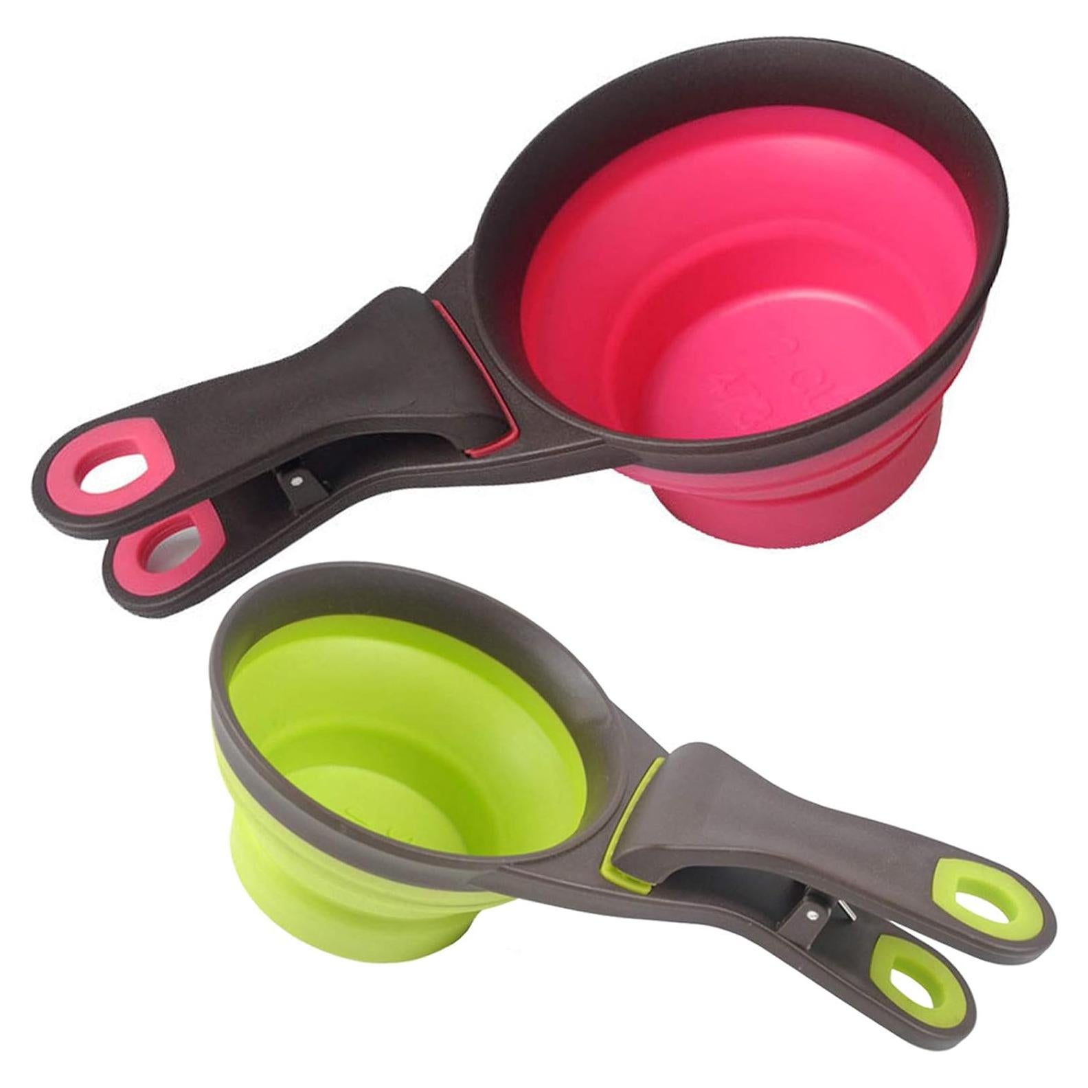 Juego de Tazas Medidoras Plegables UCSAJI para Mascotas 2 Pzas