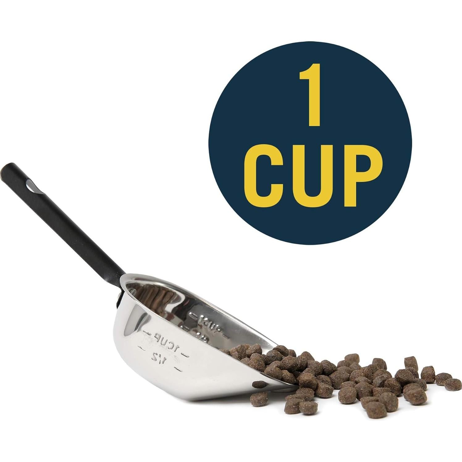 Cucharón de Comida Acero Inoxidable OurPet 1 Taza Duradero