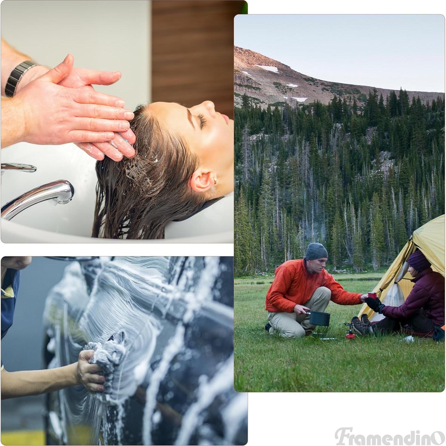 Cucharón Plegable de Agua Framendino 2 Pack Plástico 27.4 cm