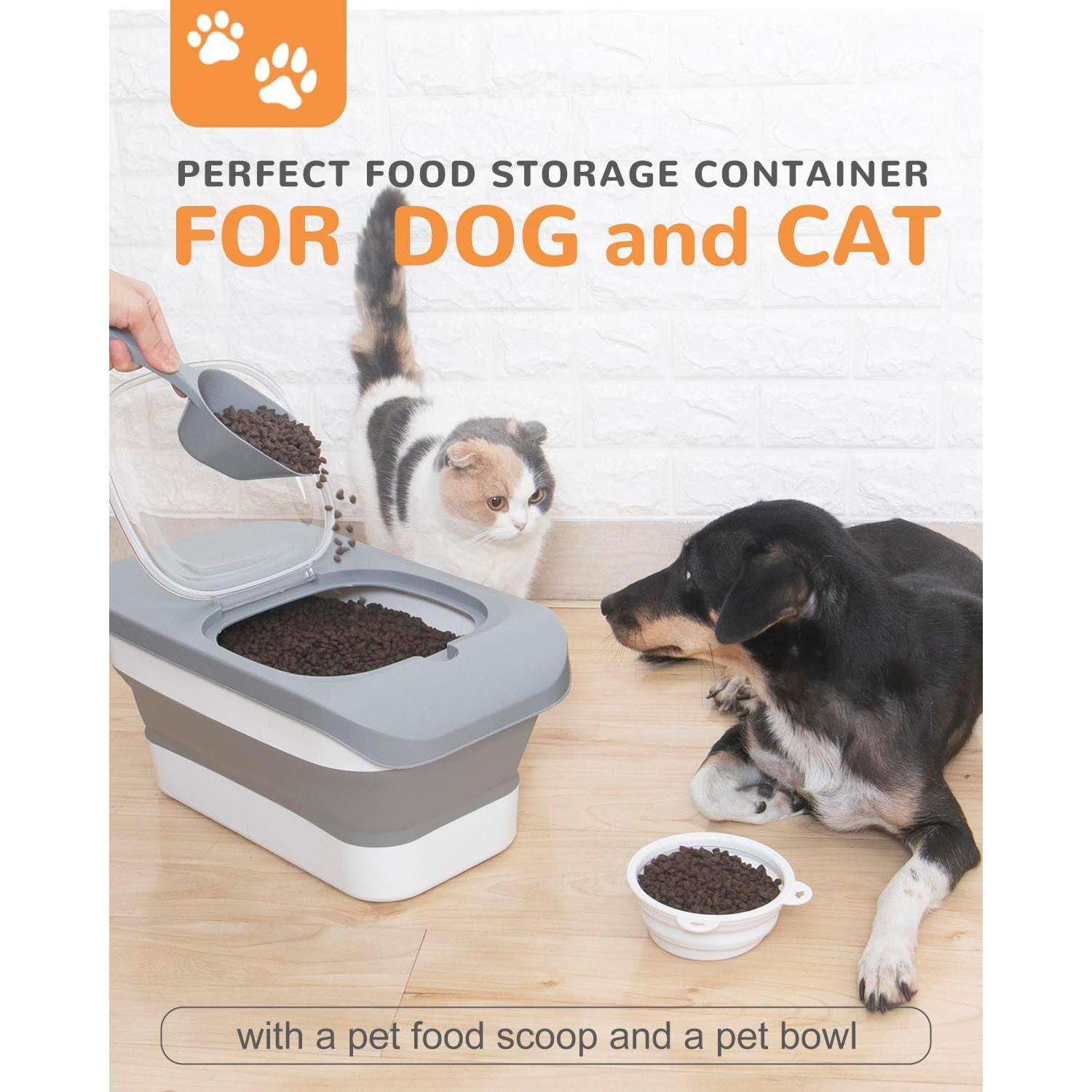 Contenedor de Almacenamiento de Comida para Perros DDMOMMY 5.9 kg Plegable