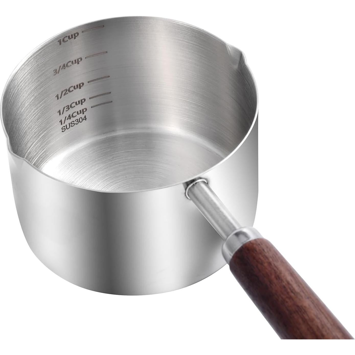 Cucharón Medidor Kichwit Acero Inoxidable 304 Set 2 Pzas