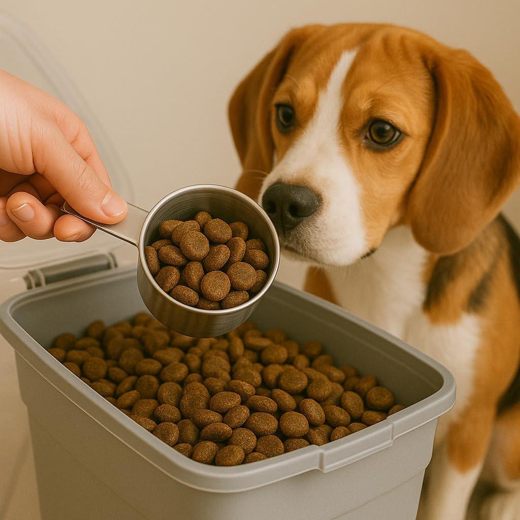 Cucharón para Comida de Mascotas Color Up 1 Acero Inoxidable