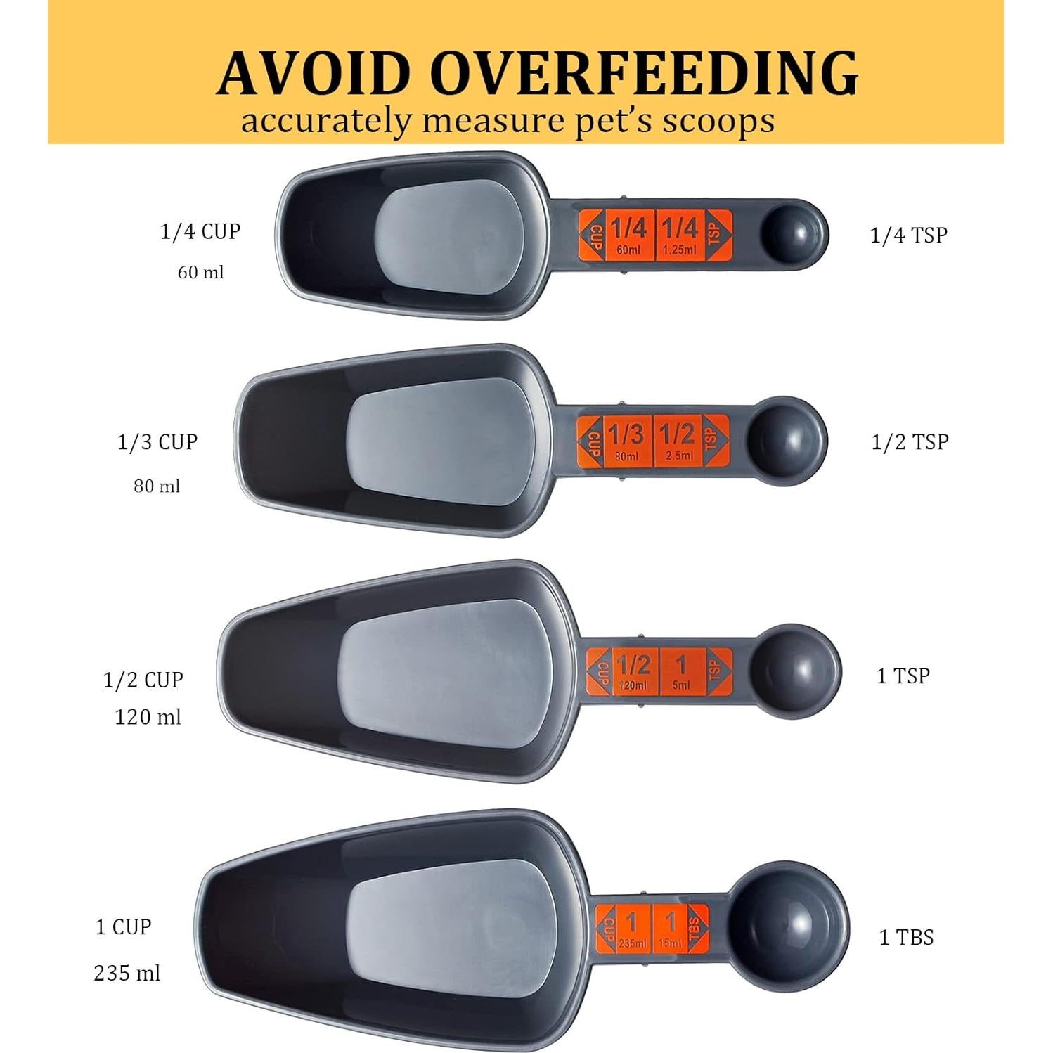 Cucharón Medidor de Comida para Perros COMTIM - 4 Tazas