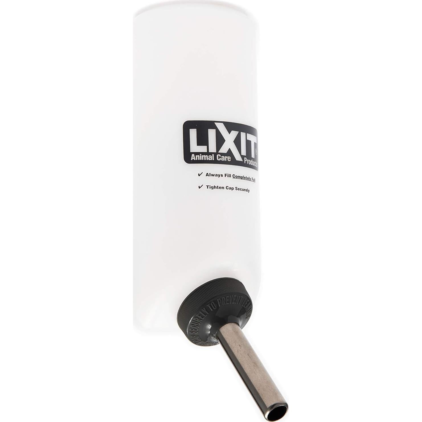 Botella de Agua Lixit 32oz para Perros Grandes y Pequeños - Blanca