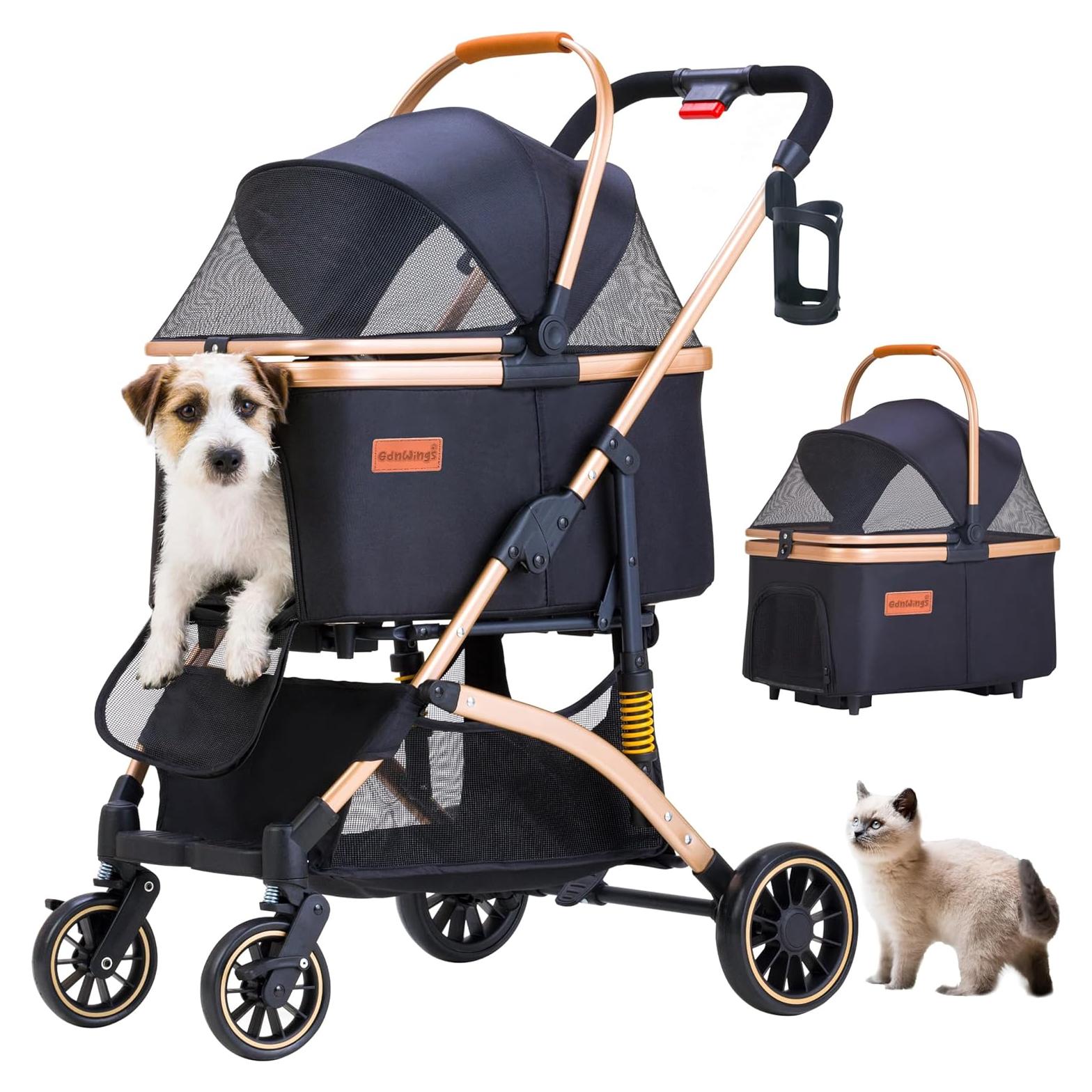 Carrito para Mascotas GdnWings 6 Amortiguaciones 55 lbs