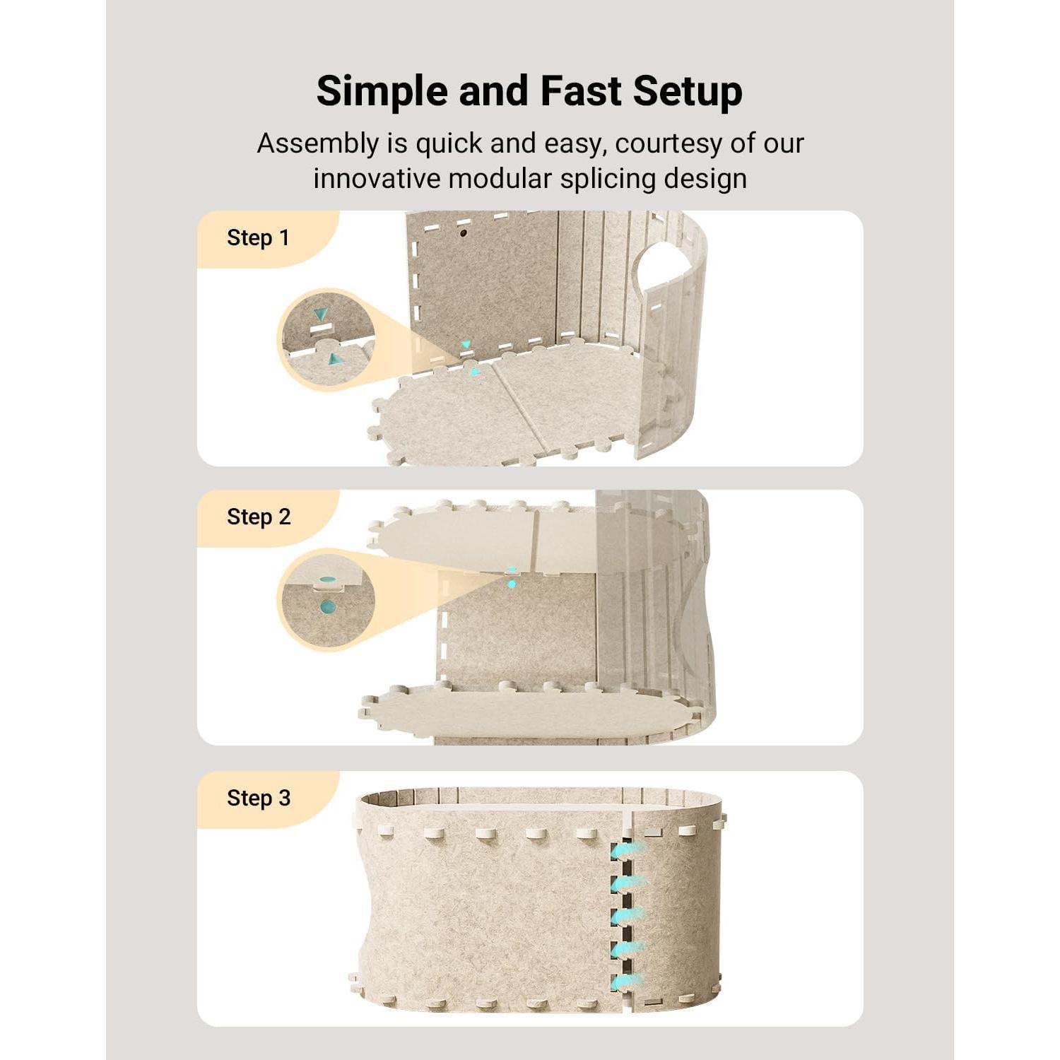 Casa para Gatos PeekaPurr DownyPaws 2 Pisos 57.9x32.8x30 cm