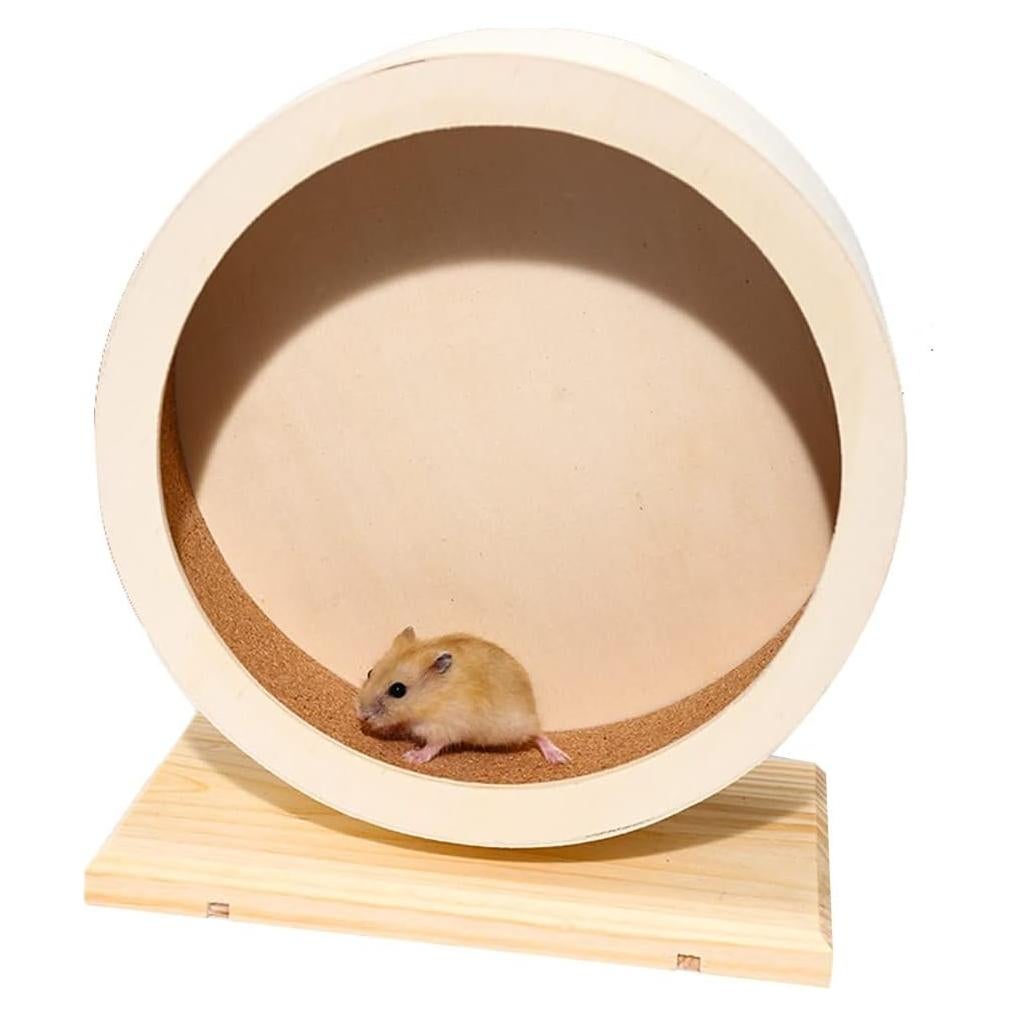 Rueda Silenciosa de Madera Antiai para Hámster S 15.5x9.5 cm