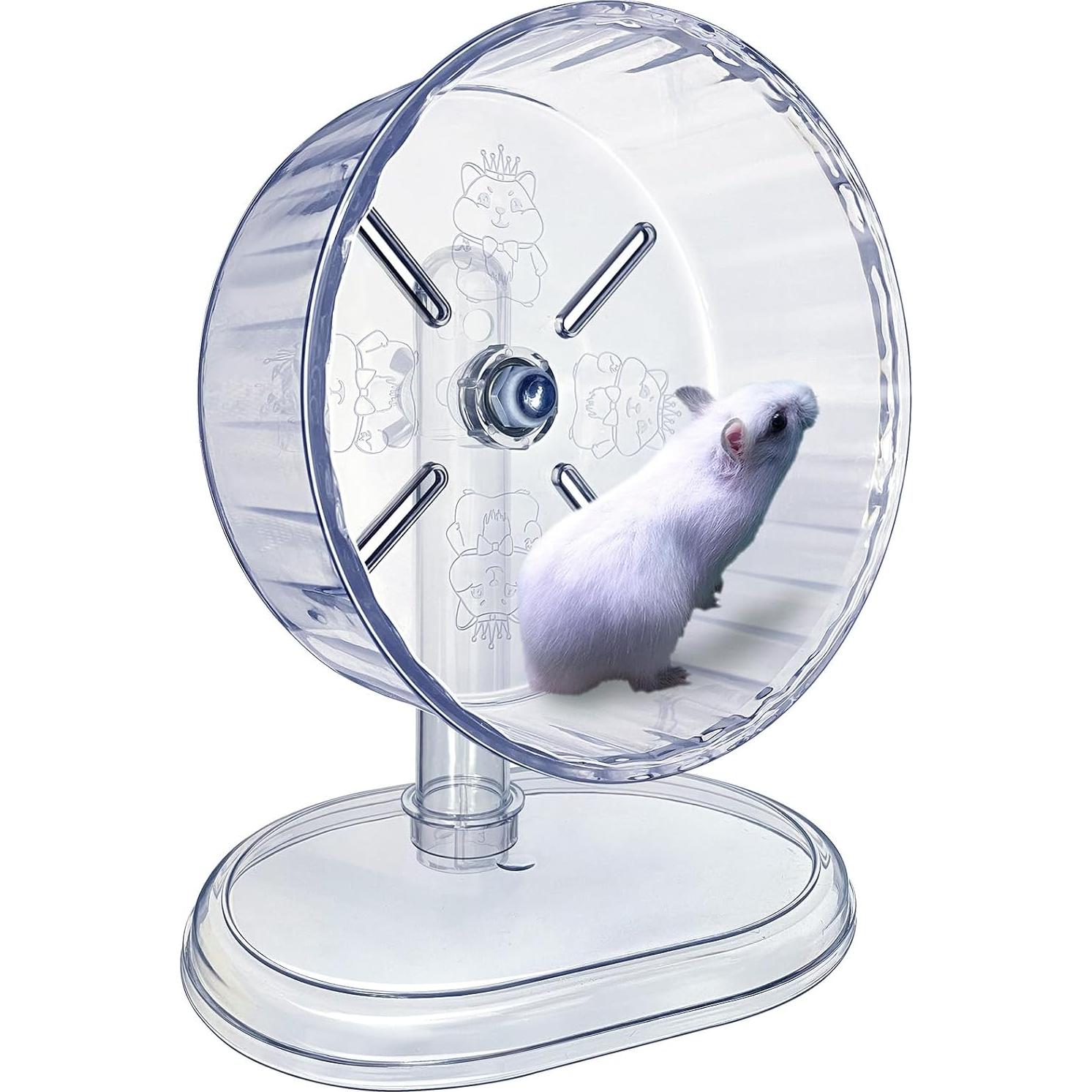 Rueda de Hámster Silenciosa lazYYzal 17.78 cm Blanca