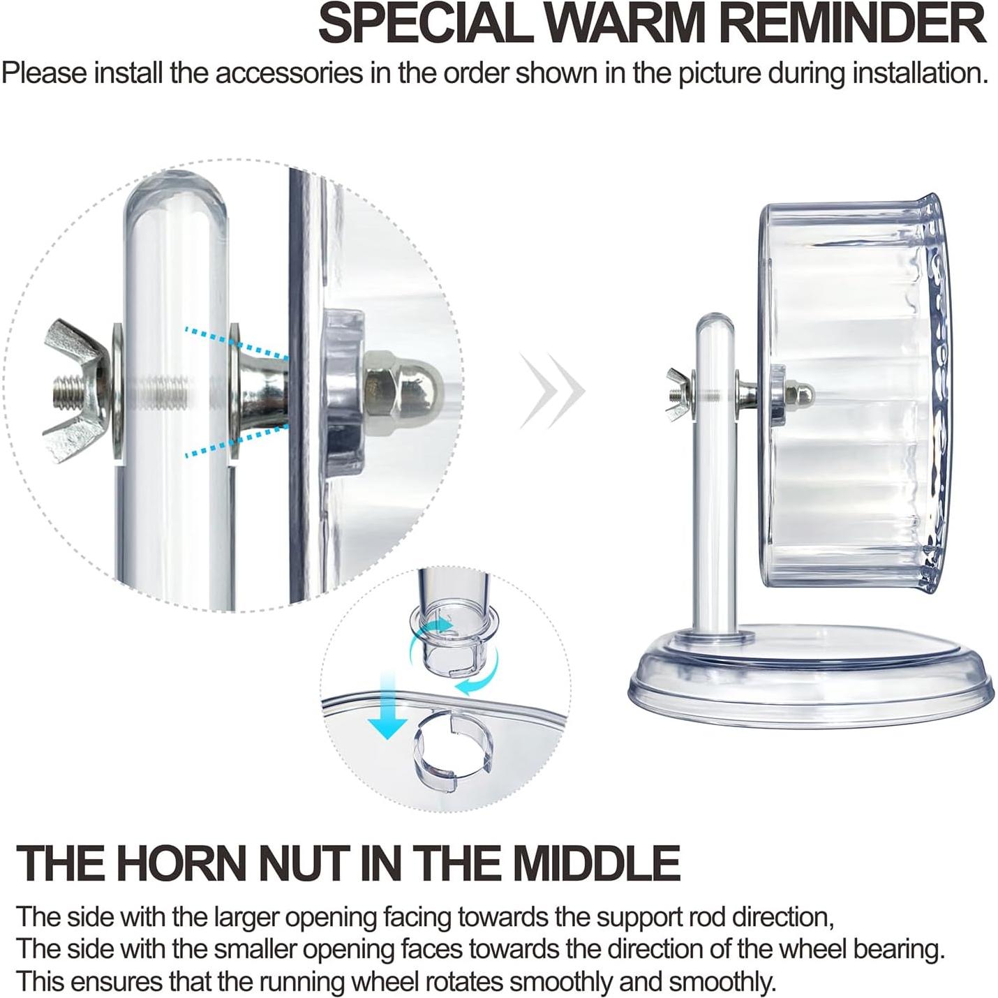 Rueda de Hámster Silenciosa lazYYzal 17.78 cm Blanca