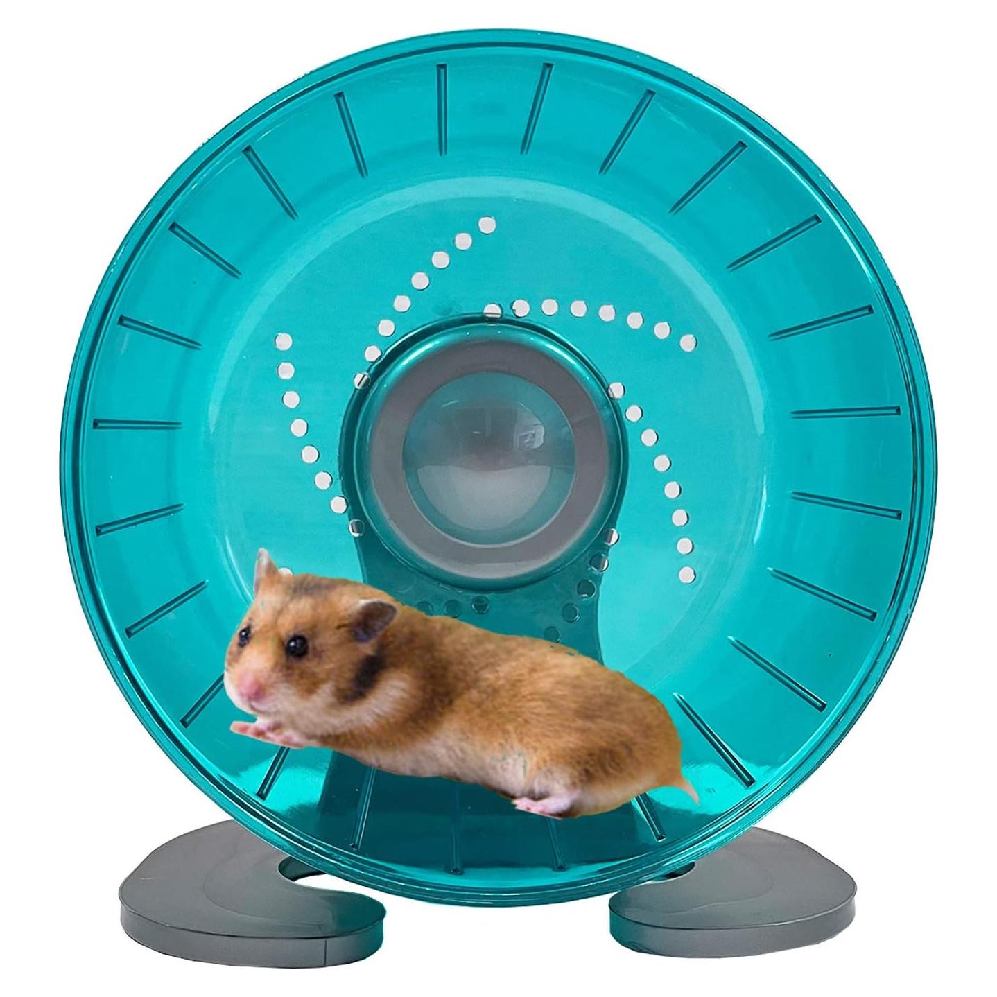 Rueda de Ejercicio Silenciosa Petest para Hámster 17 cm Verde