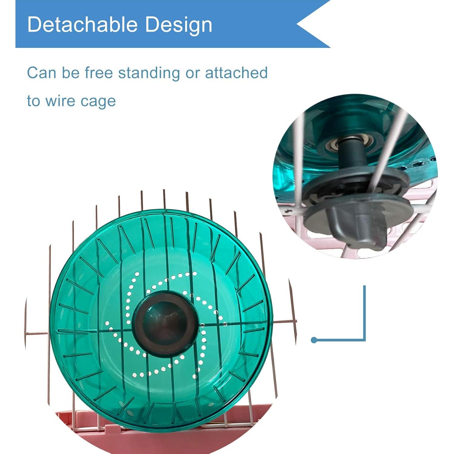 Rueda de Ejercicio Silenciosa Petest para Hámster 17 cm Verde