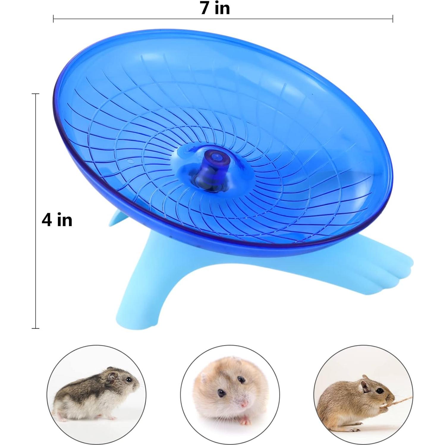 Plato Giratorio Silencioso para Hámster Nanaborn 18x18 cm Azul