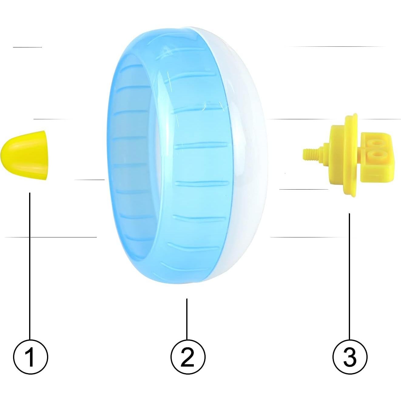 Rueda de Correr Silenciosa WishLotus para Hámster Azul