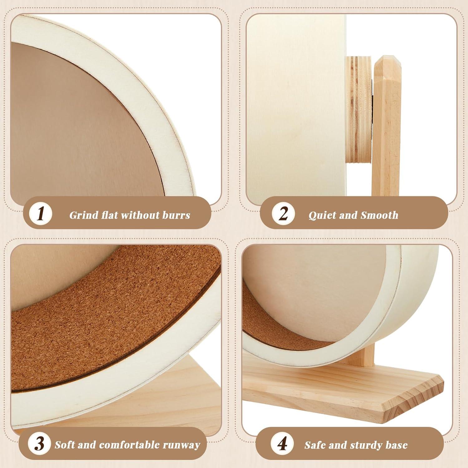 Juego de Rueda Silenciosa y Botella de Agua para Hámster