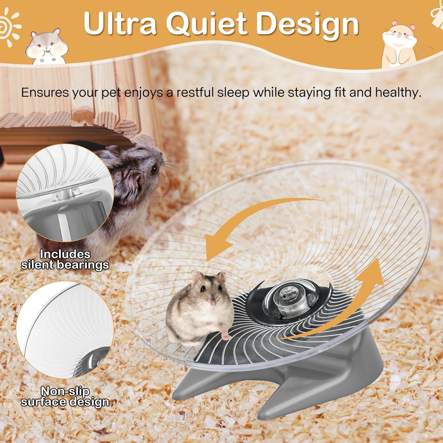 Rueda de Ejercicio Silenciosa para Hámster Nedenyou 13.6x12.9 cm