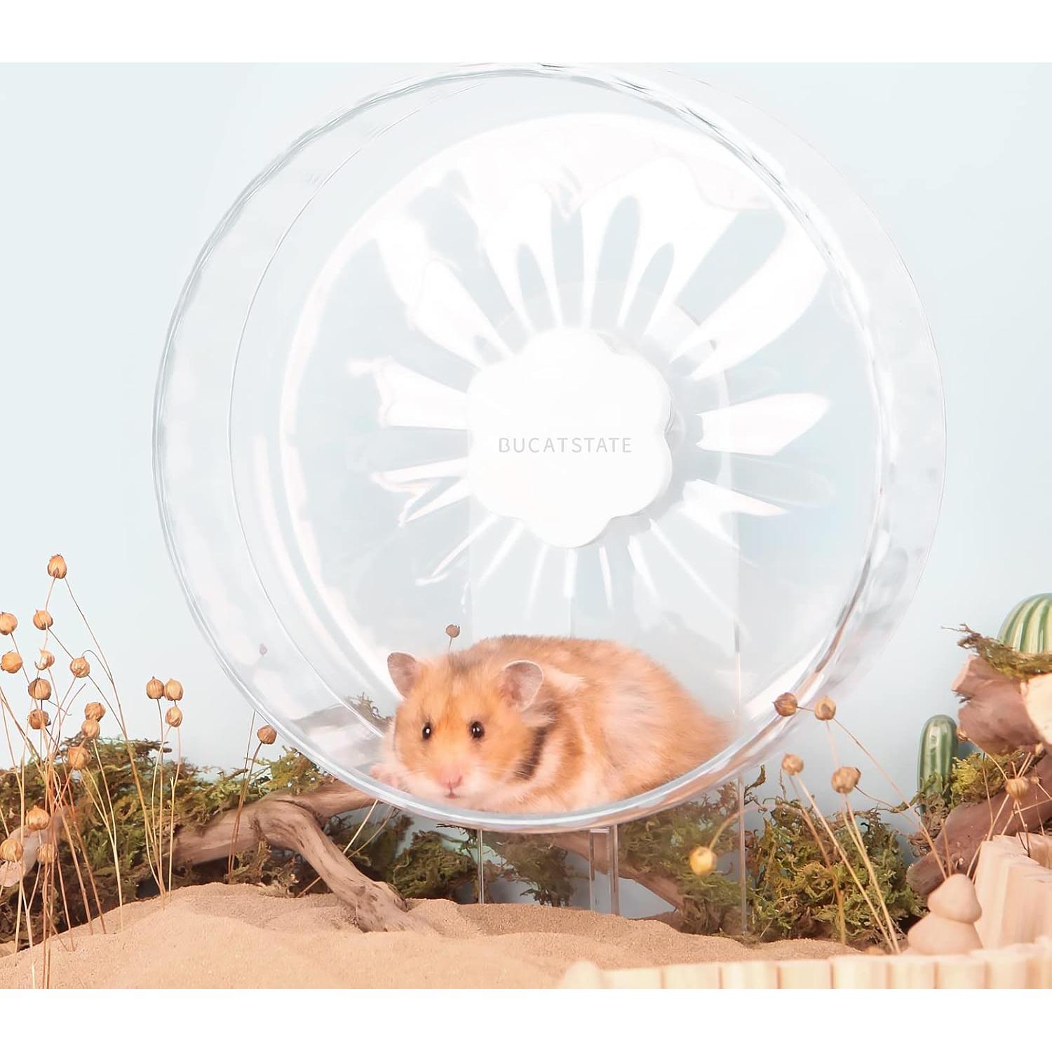 Rueda de Hámster Super Silenciosa BUCATSTATE 26 cm Ajustable