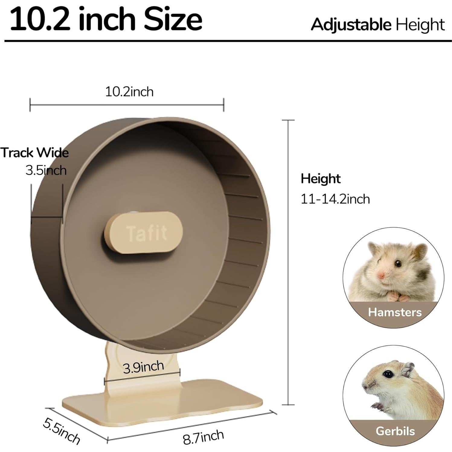 Rueda de Hámster Silenciosa Tafit 10.2" Verde Aguacate