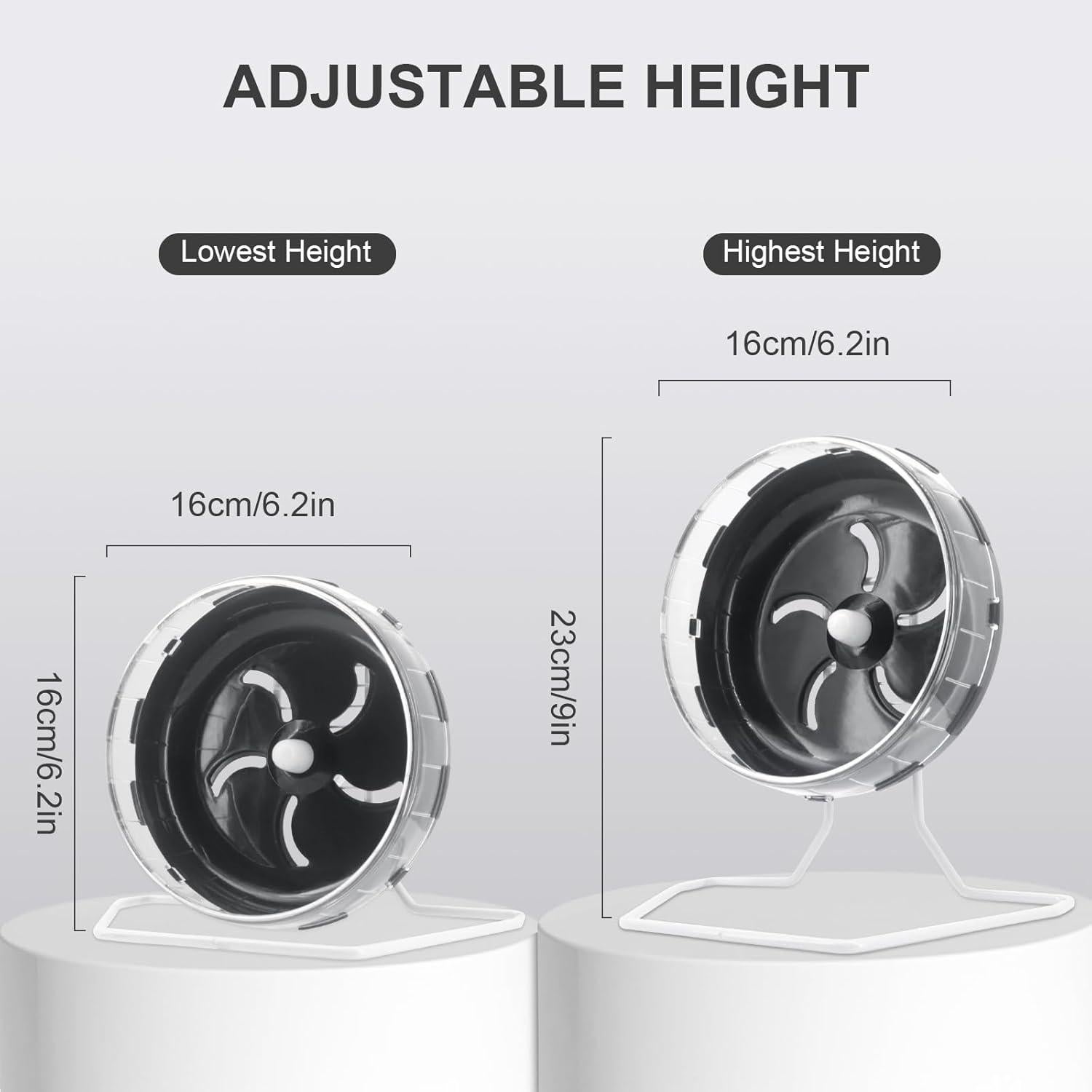 Rueda de Correr para Hámster Bemodst Ajustable Silenciosa