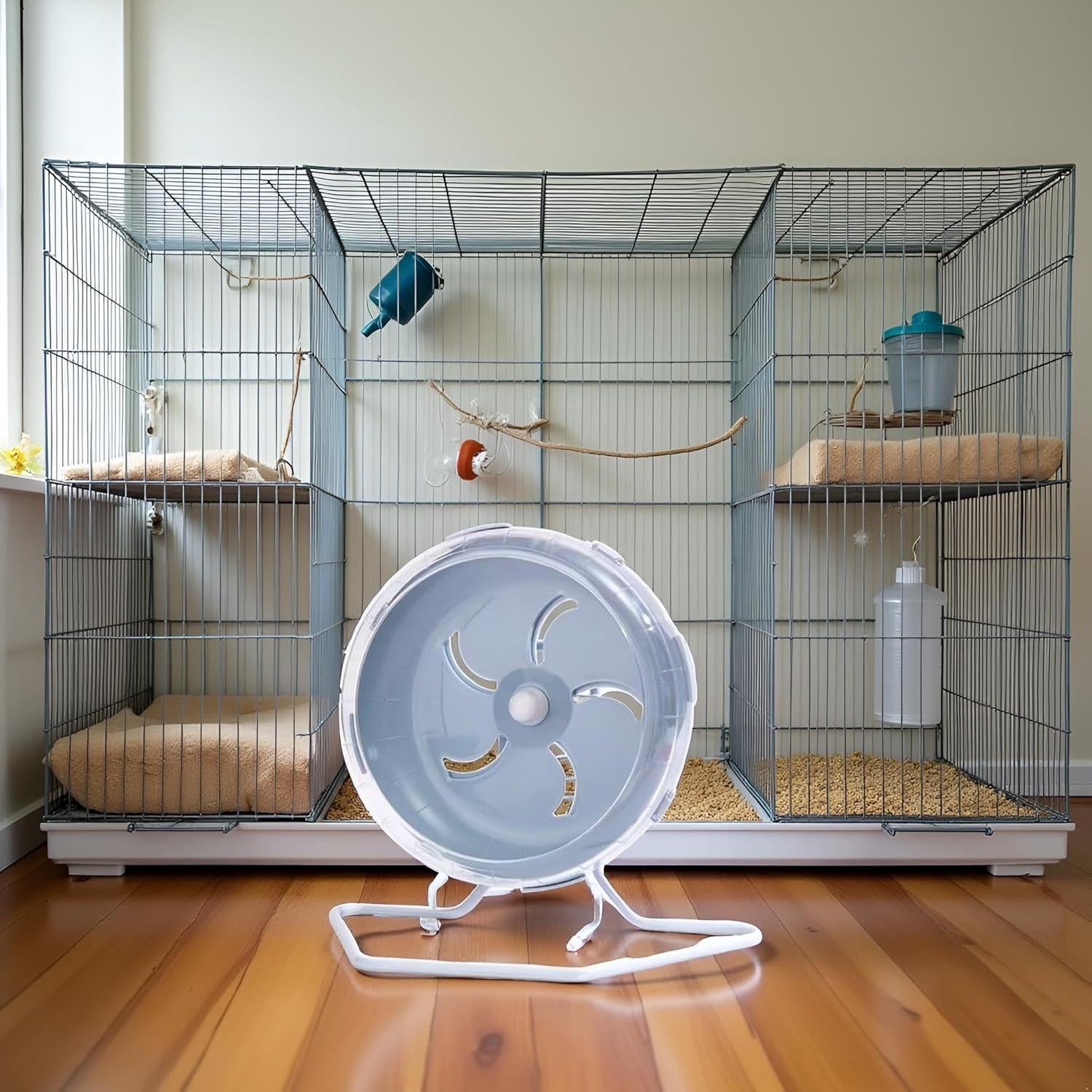 Rueda de Hámster Silenciosa WLngtv 17.78 cm Ajustable