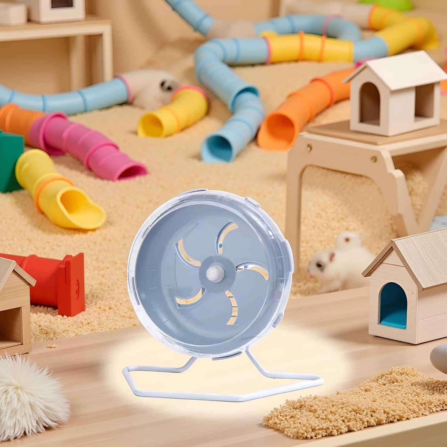 Rueda de Hámster Silenciosa WLngtv 17.78 cm Ajustable