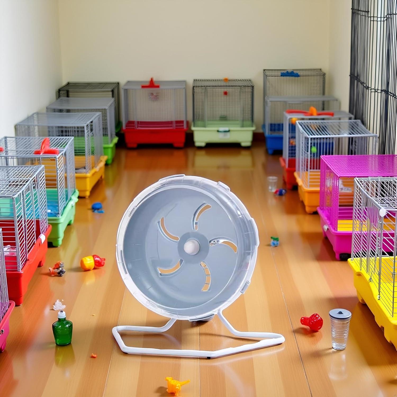 Rueda de Hámster Silenciosa WLngtv 17.78 cm Ajustable