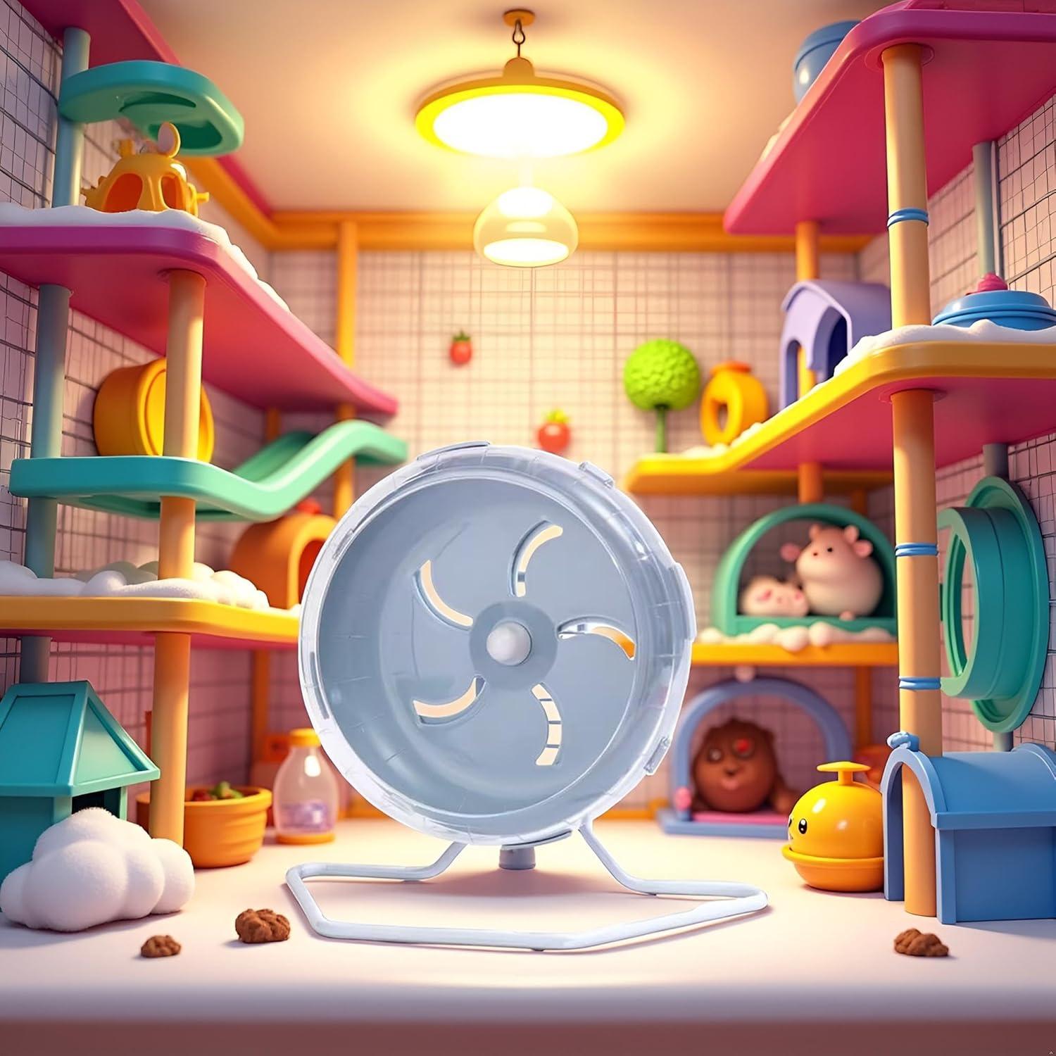 Rueda de Hámster Silenciosa WLngtv 17.78 cm Ajustable