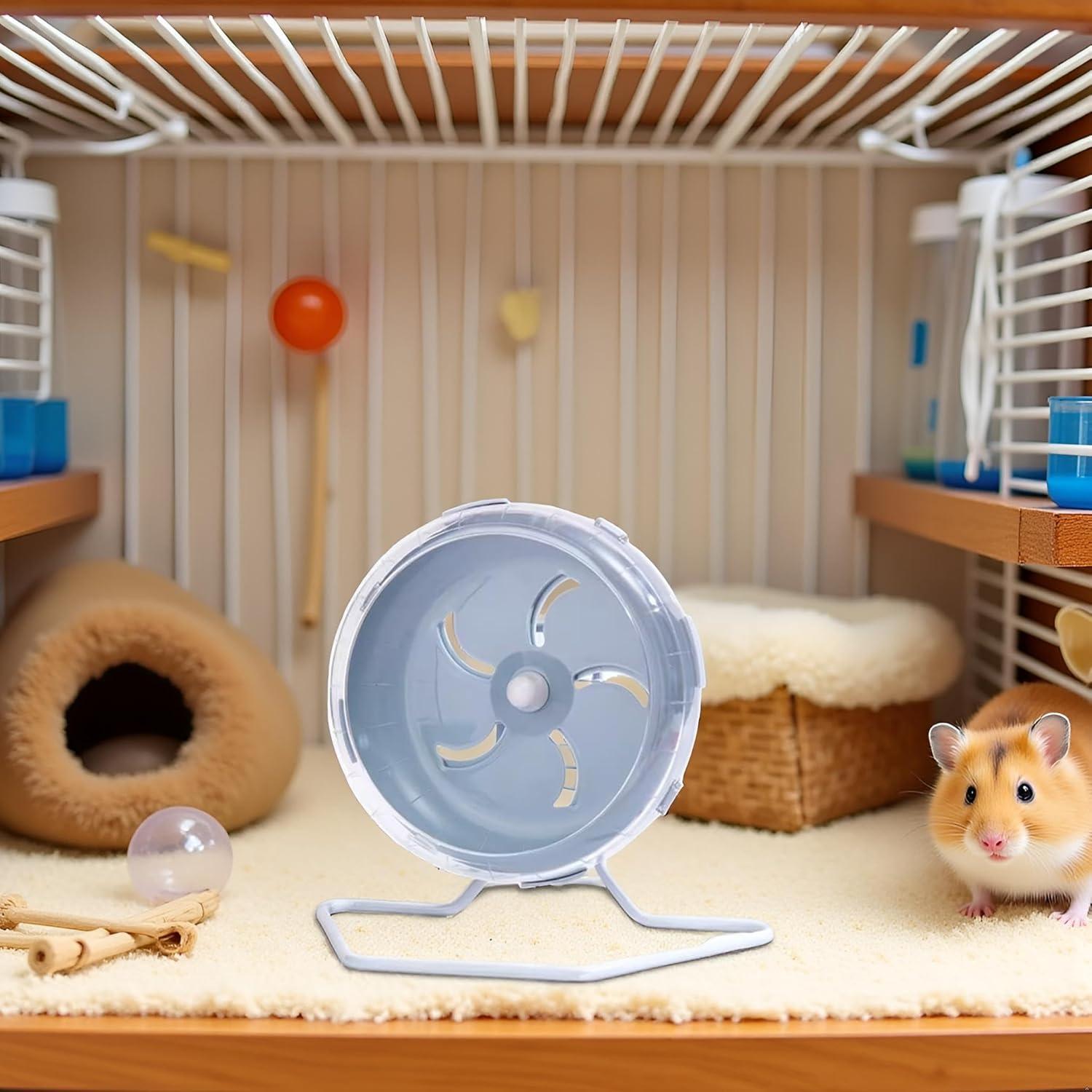 Rueda de Hámster Silenciosa WLngtv 17.78 cm Ajustable