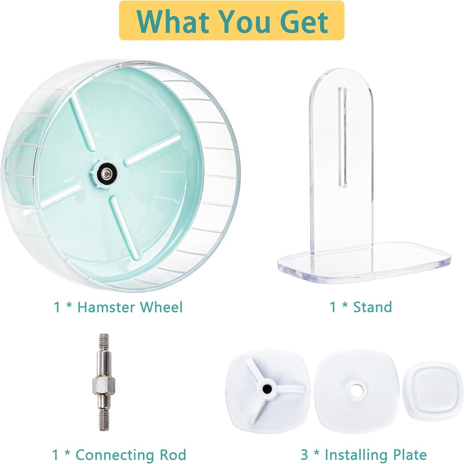 Rueda de Ejercicio para Hámster Foraineam 20 cm Ajustable Silenciosa