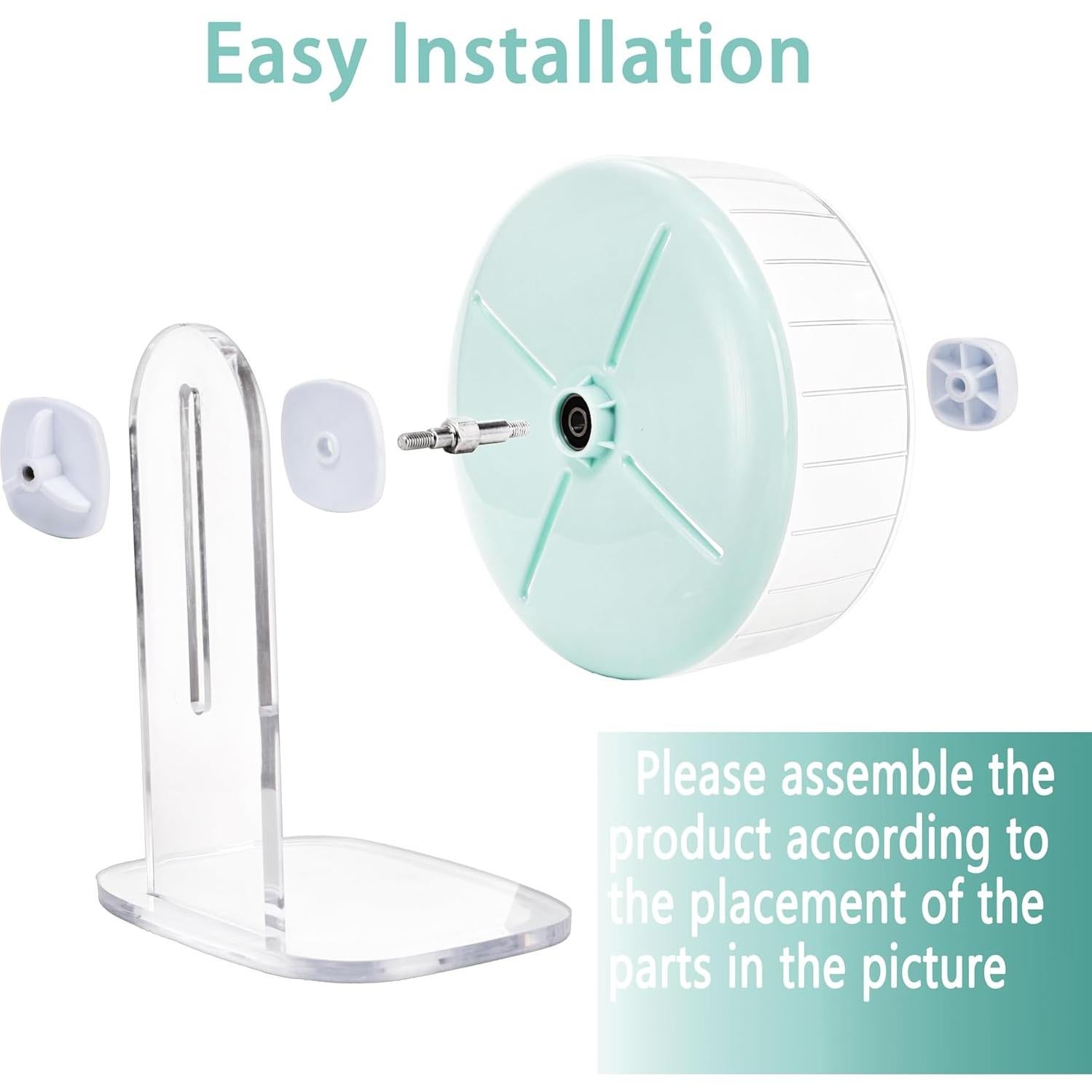 Rueda de Ejercicio para Hámster Foraineam 20 cm Ajustable Silenciosa