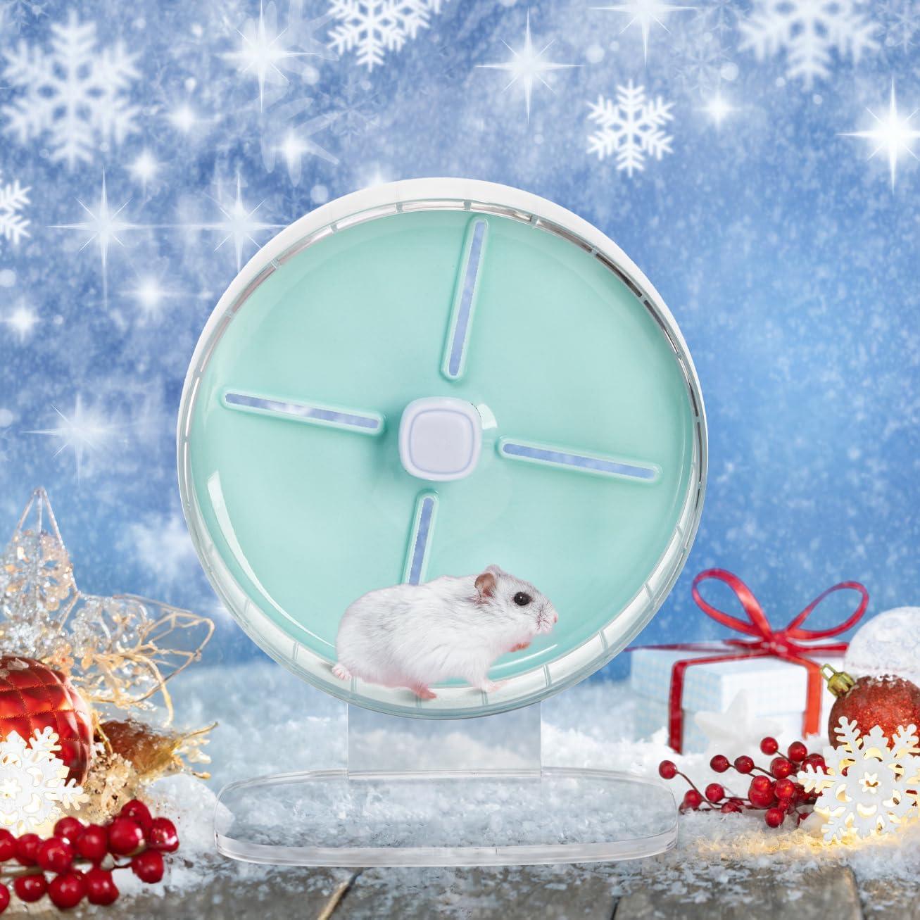 Rueda de Ejercicio para Hámster Foraineam 20 cm Ajustable Silenciosa