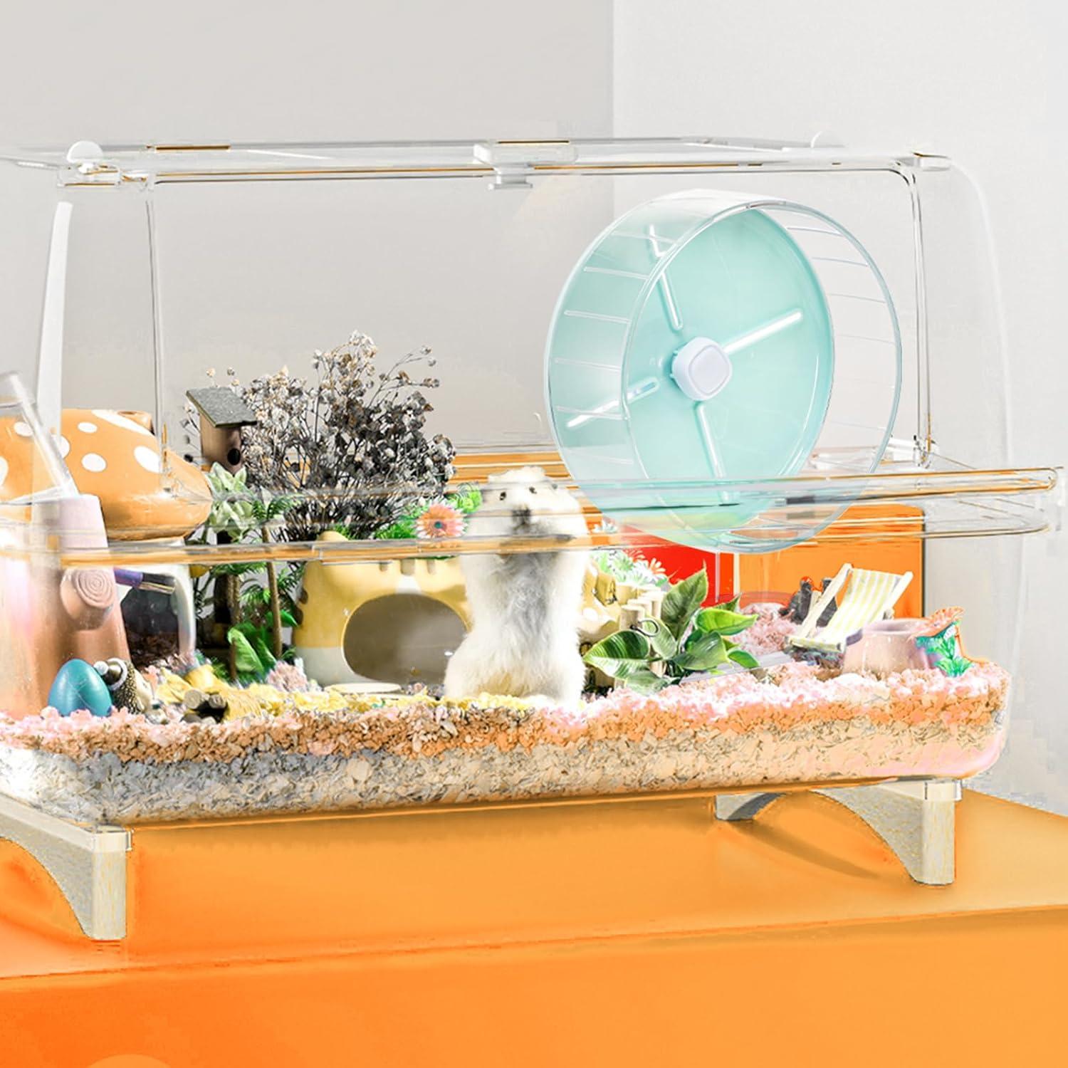 Rueda de Ejercicio para Hámster Foraineam 20 cm Ajustable Silenciosa