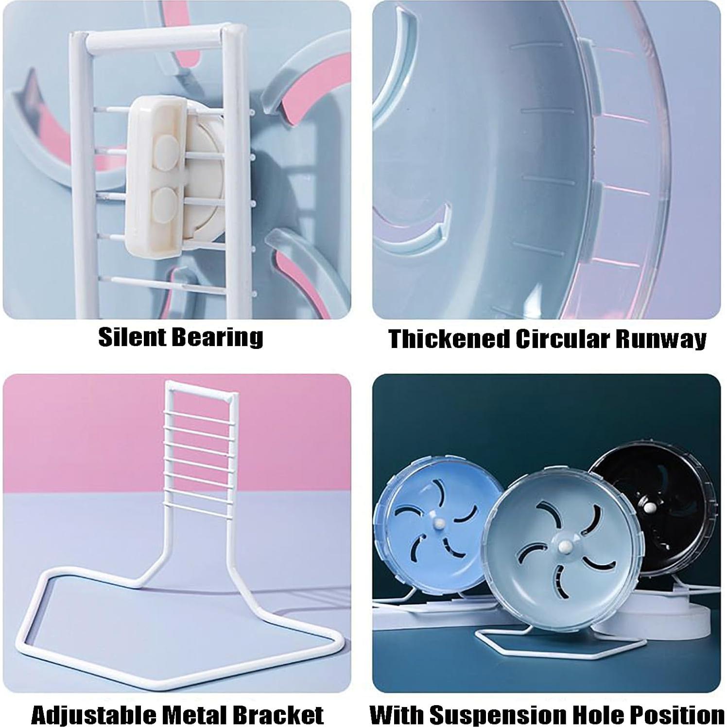 Rueda de Hámster GKYZBB Silenciosa 21.6 cm Ajustable