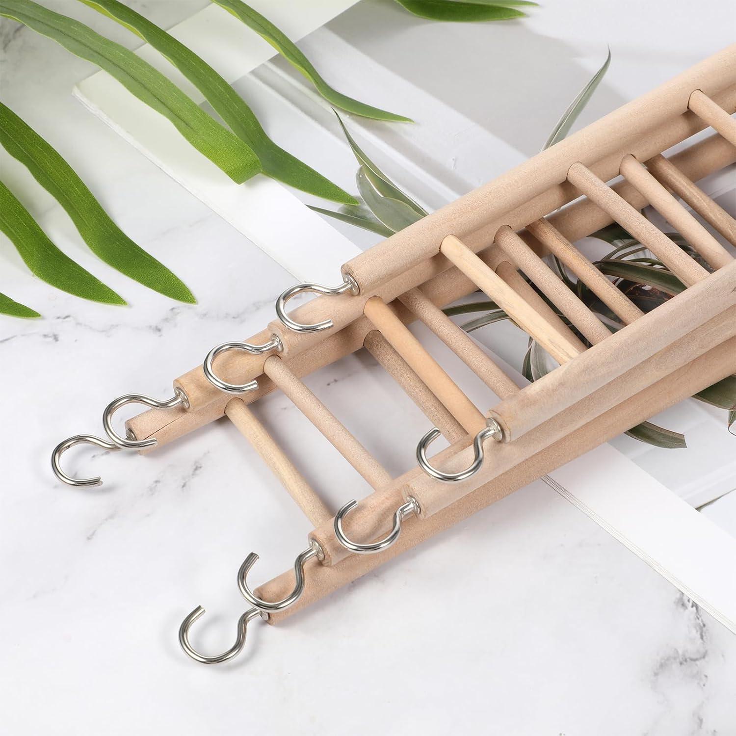 Escaleras de Madera para Aves EupHHonycs - 4 Piezas