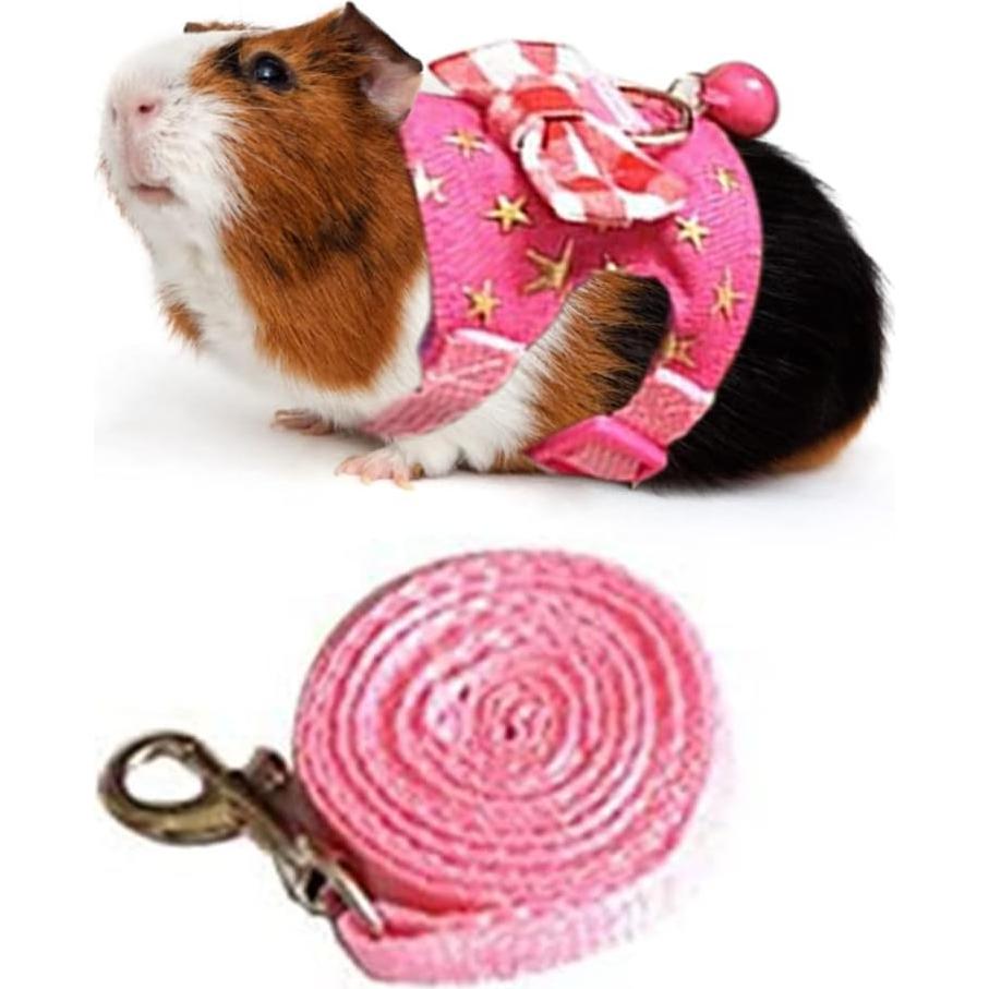 Arnés y correa ajustable para mascotas pequeñas Litewood - Estrella Rosa