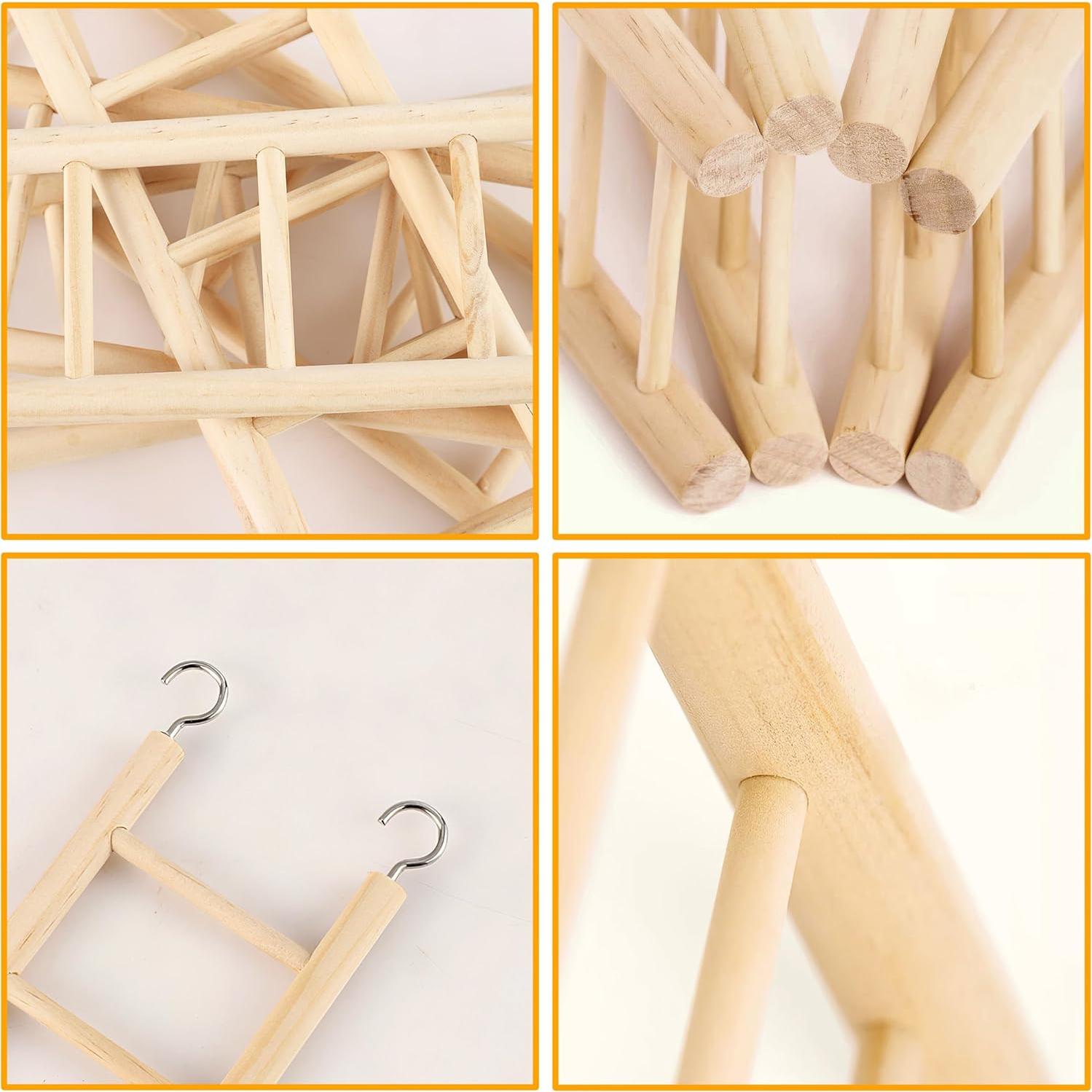 Escalera de Madera para Aves YHNTGB - 5 Tamaños para Loros